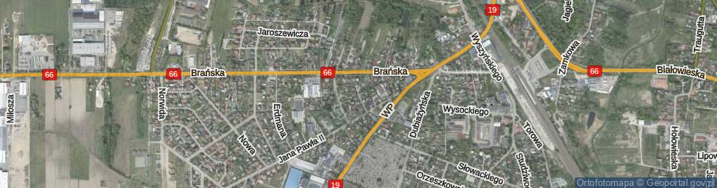 Zdjęcie satelitarne Świerkowa ul.